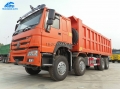 12 Wheel SINOTRUK HOWO 50 Tons Dump Truck With Right Hand Cabin