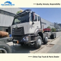 12 Tires SINOTRUK NX 400HP Dump Truck Chassis For Guyana