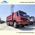 10 Wheels SINO TRUCK HOWO 400HP Tipper Truck For Libya