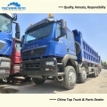 12 Wheels SINOTRUCK HOWO TX 400HP Tipper Truck For Surinam