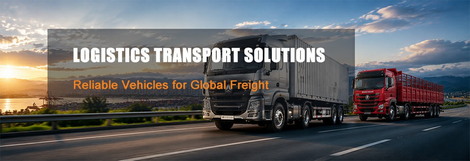 Tractor trucks and semi trailers for global logistics transportation