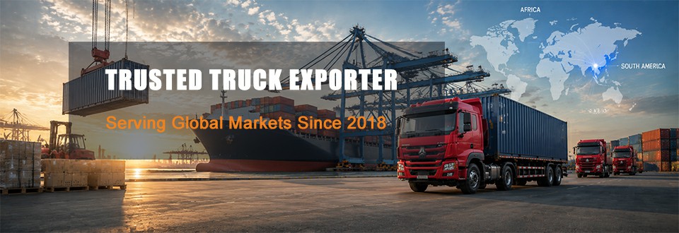 Truck export from China to Africa South America and worldwide markets