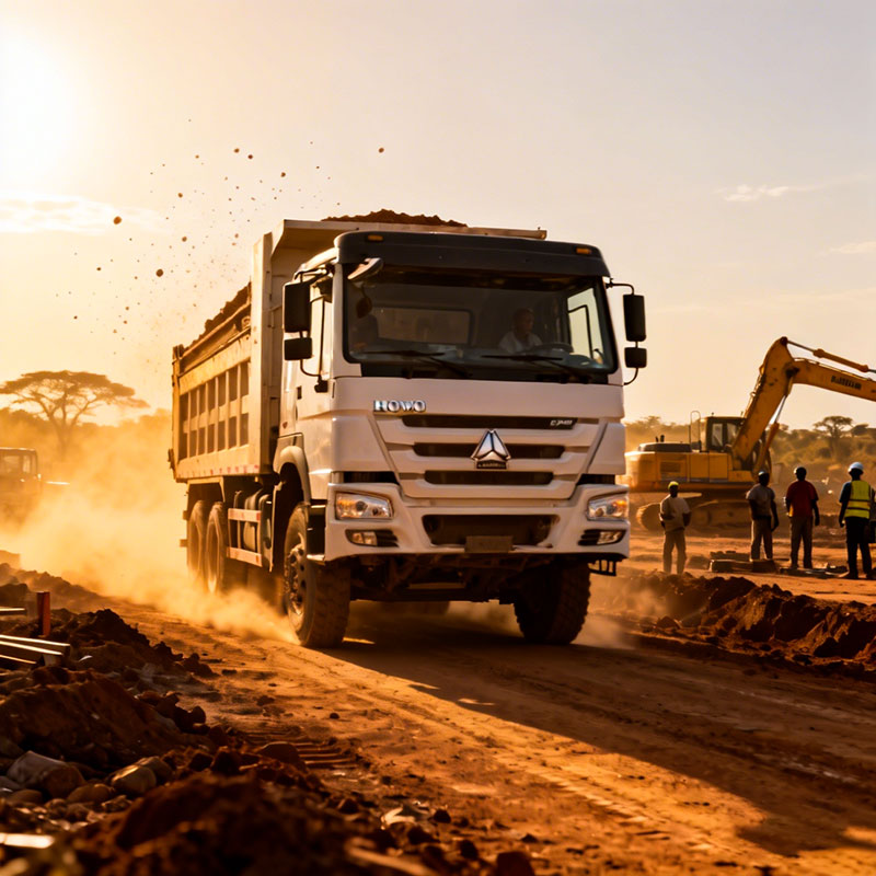 Chinese Dump Trucks For Africa