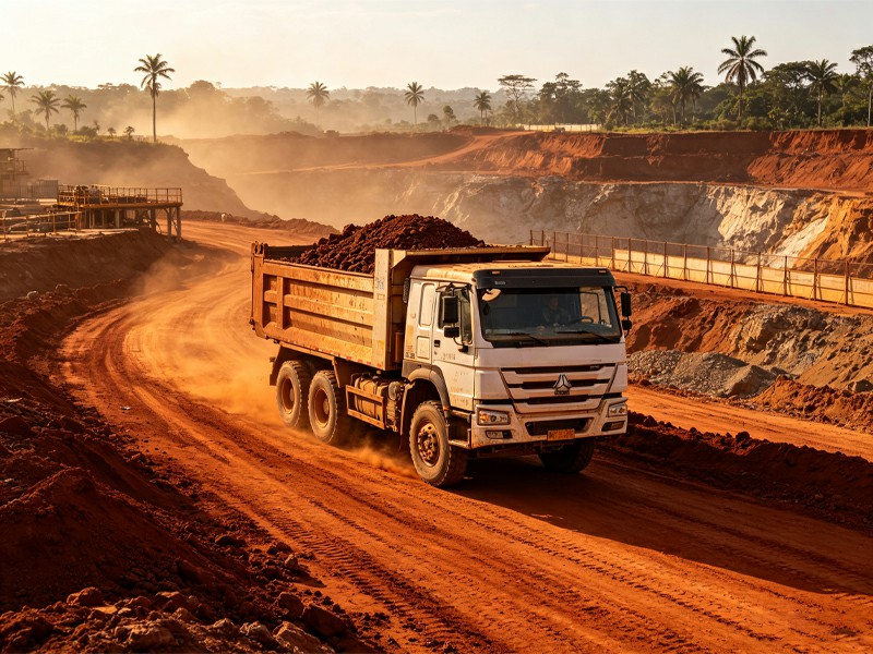 HOWO Dump Truck in mining area