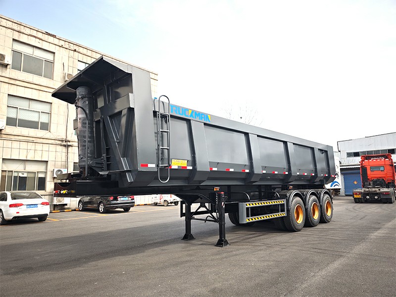 3 axles dump semi trailer