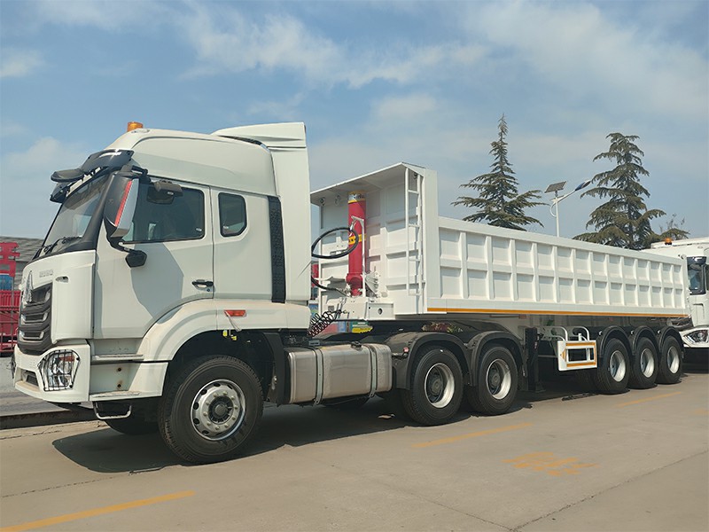 tractor & dump semi trailer