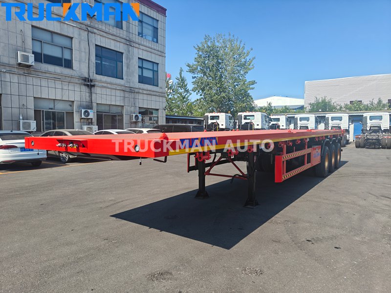3 Axles 60 Tons Flat-bed Trailer