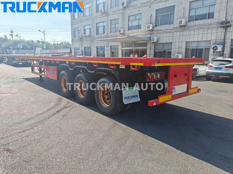 3 Axles 60 Tons Flat-bed Trailer