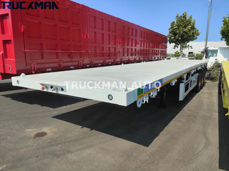 3 axles flatbed trailer