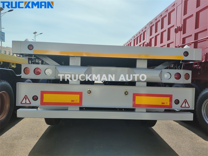 3 axles flatbed trailer
