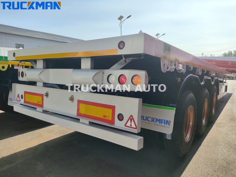 3 axles flatbed trailer