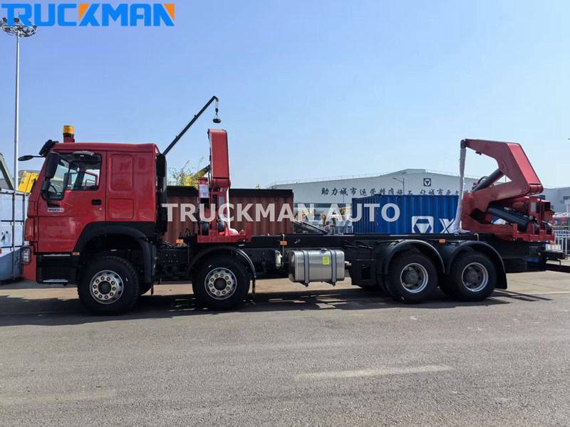 8X4 400HP SINOTRUK HOWO Container Side Loader Truck