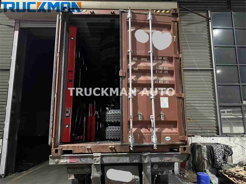 3 axles container flatbed trailer