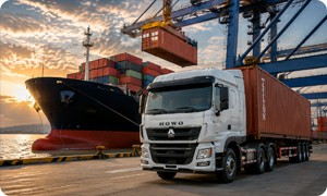 Truckman truck export service from China to global markets