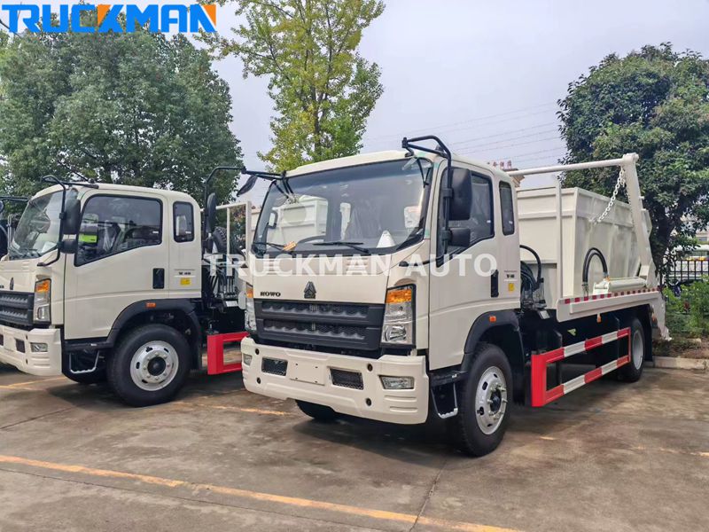 HOWO Swept Body Refuse Collector Truck