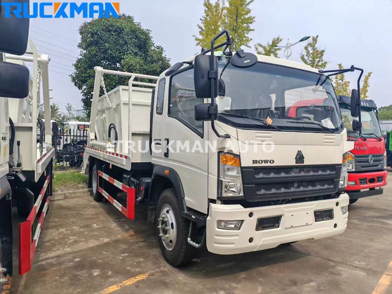 HOWO Swept Body Refuse Collector Truck