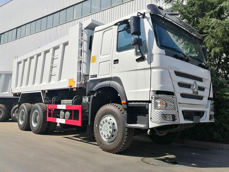 SINOTRUK HOWO 371HP 6x4 dump truck on a construction site.