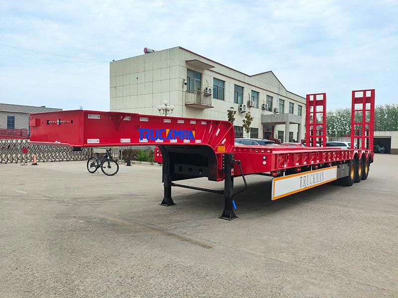 3 Axles 60 Tons Low Bed Trailer Overall Appearance
