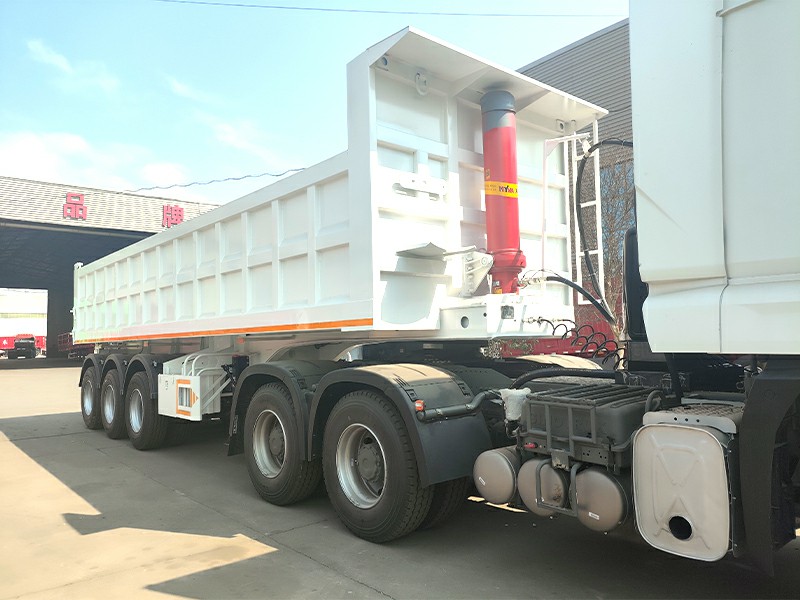 3 Axle Dump Semi Trailer & Tractor Truck
