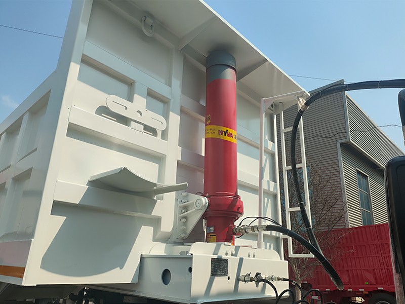 3 Axle Dump Semi Trailer Lifting Cylinder