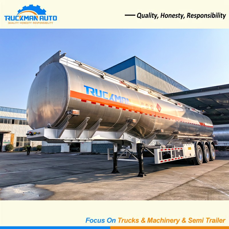 3 Axles Fuel Tank Semi Trailer Left Front Three-quarter View