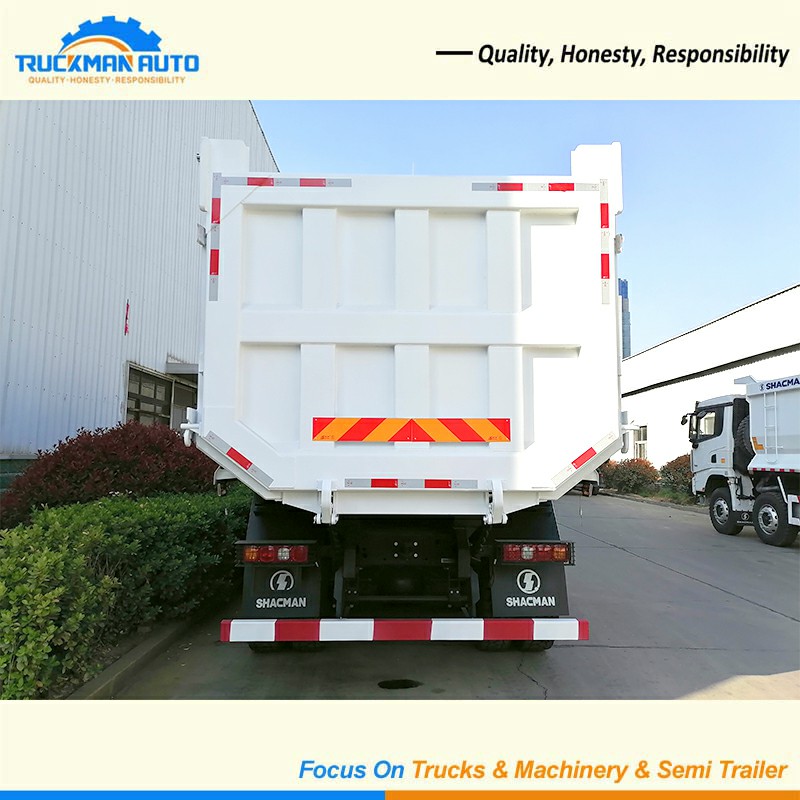 SHACMAN X3000 8X4 Dump Truck Rear View_shen