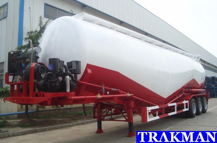 TRΛKMAN Brand Compressor Bulk Cement Tank Trailer