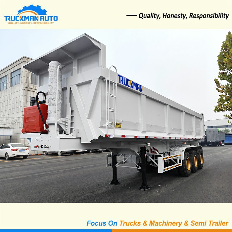 3 Axle Dump Semi Trailer Left Front Three-quarter View