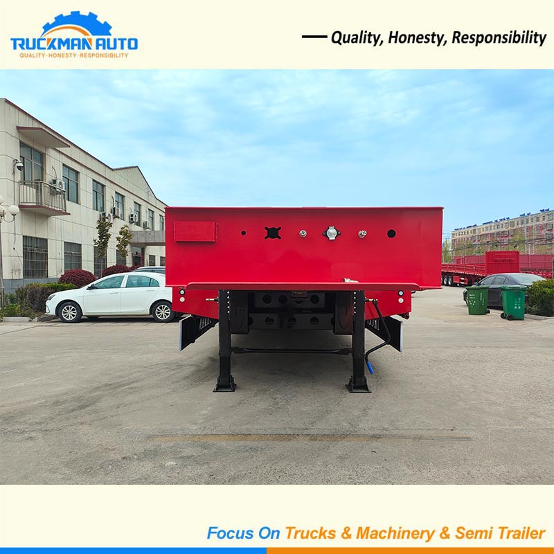 3 Axles 60 Tons Low Bed Trailer Front view photo