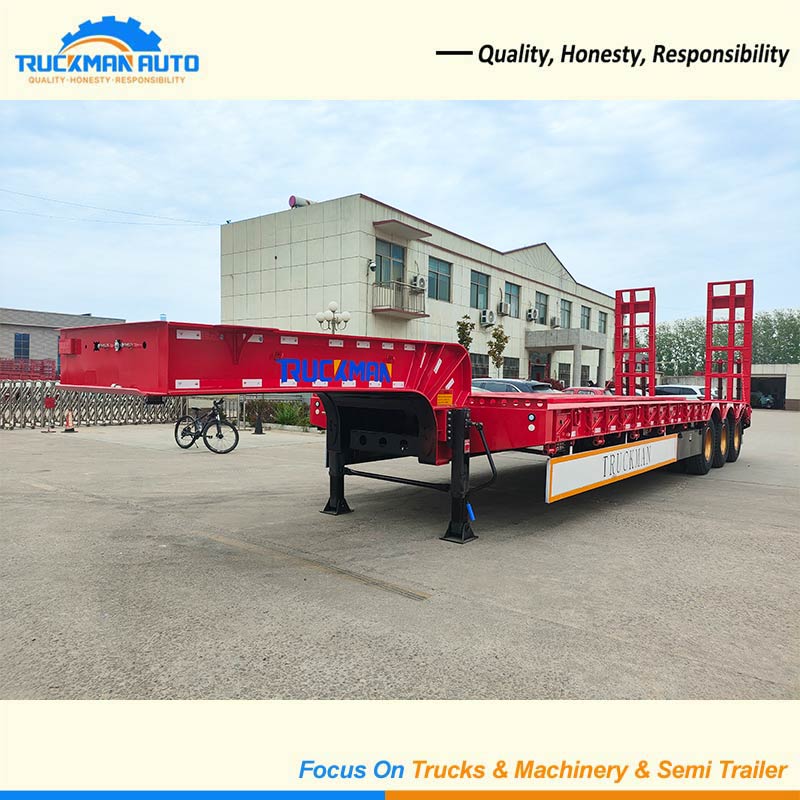 3 Axles 60 Tons Low Bed Trailer overall appearance