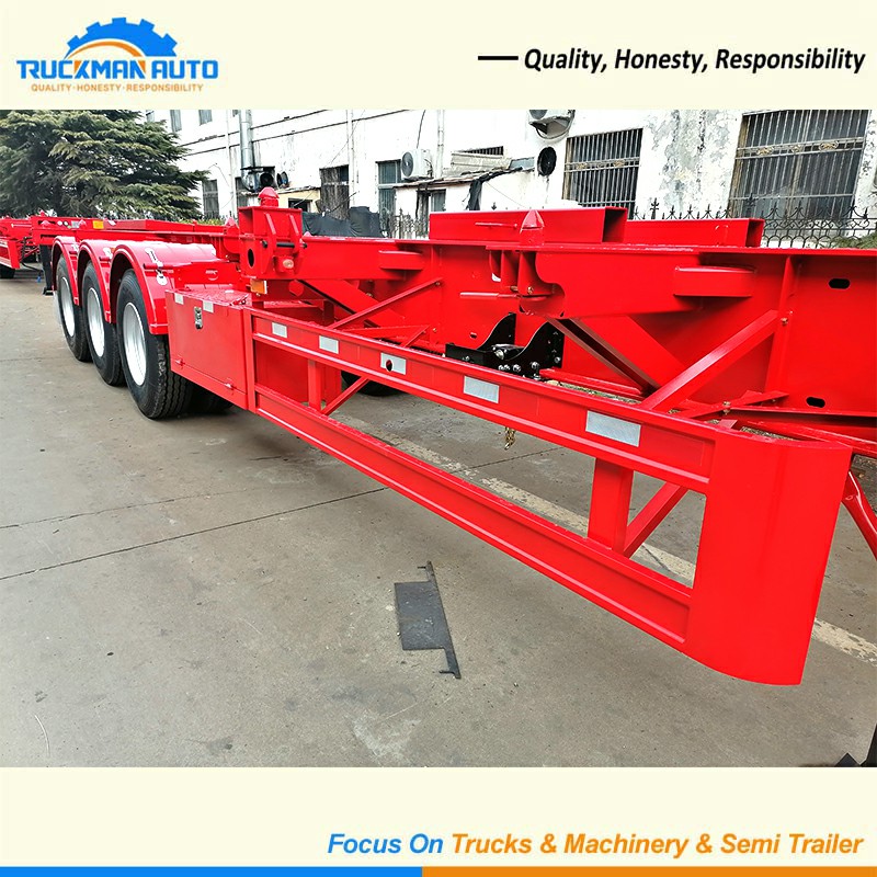 3 Axle Skeleton Container Semi Trailer Side beam