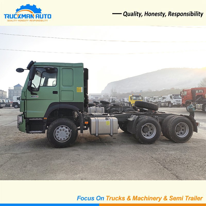 HOWO 400HP Tractor Truck Side View_shen