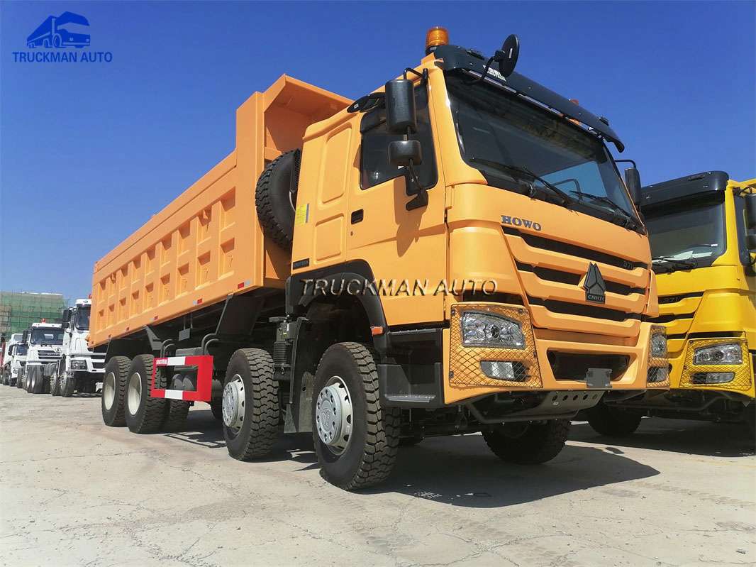 12 Wheel SINOTRUK HOWO 50 Tons Dump Truck For Ghana