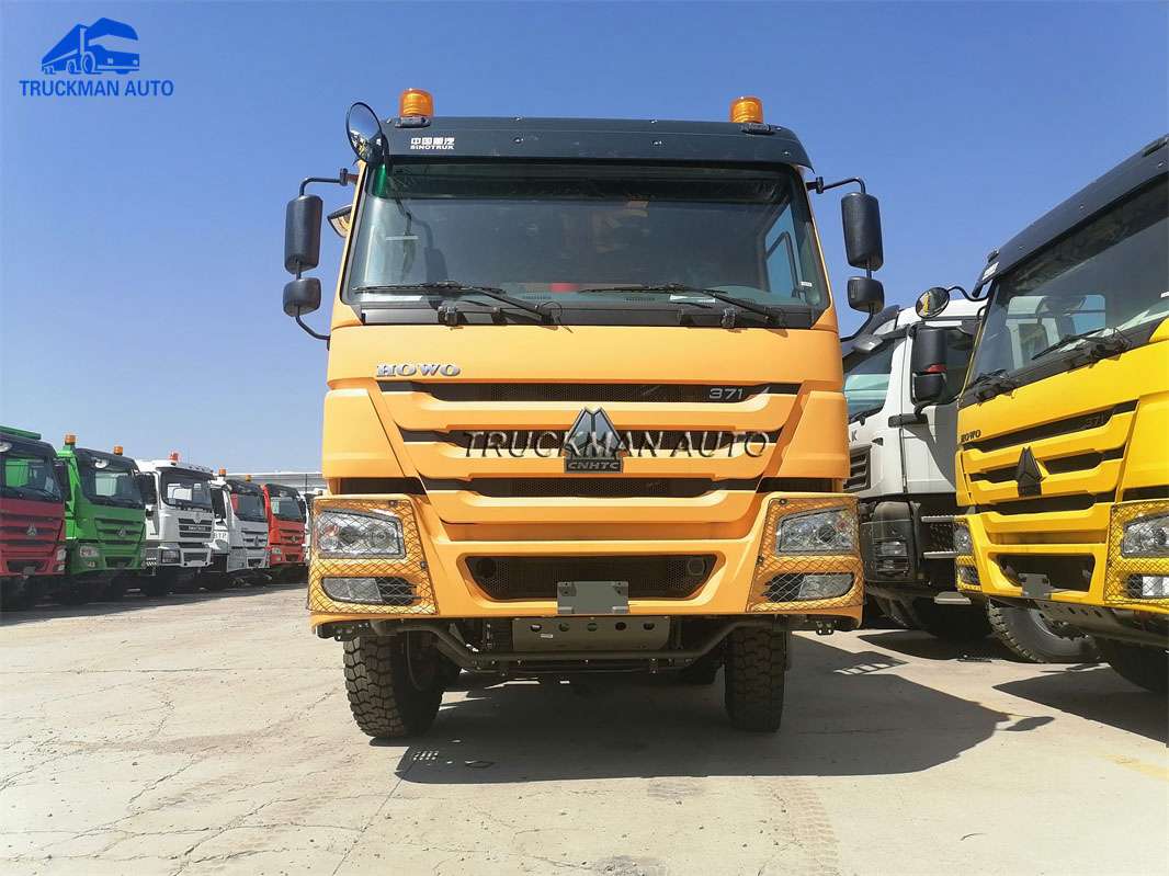 12 Wheel SINOTRUK HOWO 50 Tons Dump Truck For Ghana