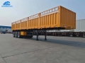 3 Axle 70 Tons Side Wall Fence Trailer For Bulk Cargo & Container Transport