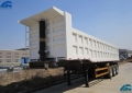 3 Axles 70 Tons Dump Trailer Complete Production.