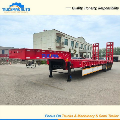 3 Axles 60 Tons Low Bed Trailer overall appearance