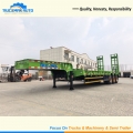 70 Tons 3 Axle Lowboy Trailer For Construction Machinery In Burkina Faso