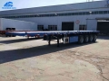50 Tons 4 Axle Flatbed Trailer For Ghana