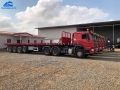 4 Axles 60 Tons Cement Bag Transport Flat Bed Semi Trailer For Ghana Senegal