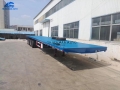 60 Tons 4 Axle Container Flatbed Trailer For Senegal Ghana