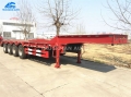 4 Axle 80 Tons Lowboy Semi Trailer For Ghana