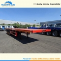 Factory Price 3 Axles 60 Tons Container Flatbed Trailer To Tanzania