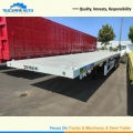 3 Axles 50 Tons Flatbed Semi Trailer For Suriname