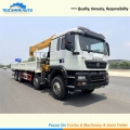 SINOTRUK HOWO TX 8x4 Truck Mounted Crane With XCMG GSQS350-5 14 Tons Crane For Ethiopia 