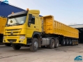 6 Axles 60 Tons Dump Trailer For West Africa
