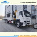 SINOTRUK HOWO 10 Wheels 371HP Truck Mounted Crane To Ghana
