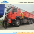 SINOTRUK HOWO 6x4 371HP Tipper Truck With XCMG Crane