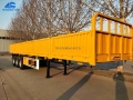 50 Tons Side Wall Flatbed Trailer For Cocoa Transport
