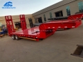 2 Axle 30 Tons Low Bed Trailer With Radial Model Tire